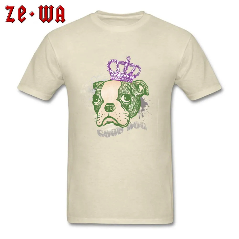 Good Dog Summer Cotton O-Neck Tops Tees Short Sleeve Design Tees Prevailing Design T Shirt Free Shipping Good Dog beige