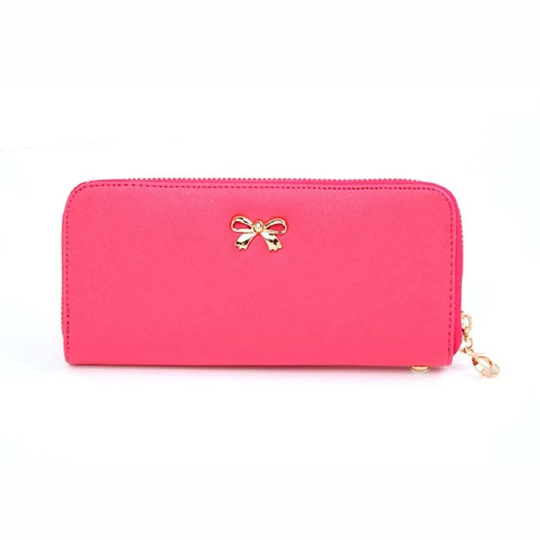 

HEBA Fashion Korean Cute Bowknot Purse Solid Wearable Wallet for Women