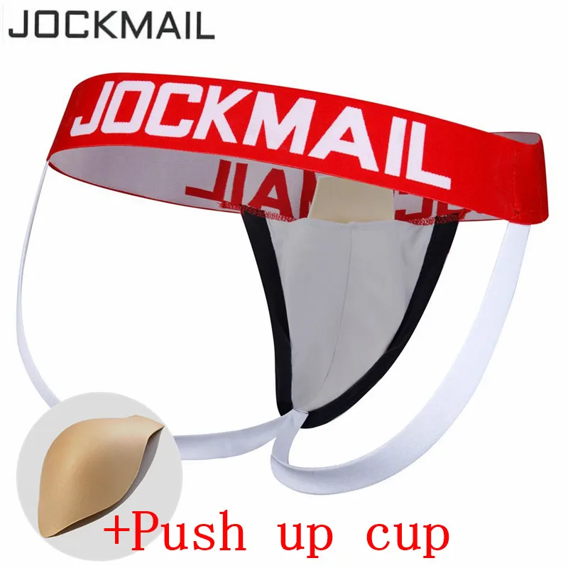 Джоки JOCKMAIL мужские с чашкой пуш ап Брендовое пикантное нижнее белье для