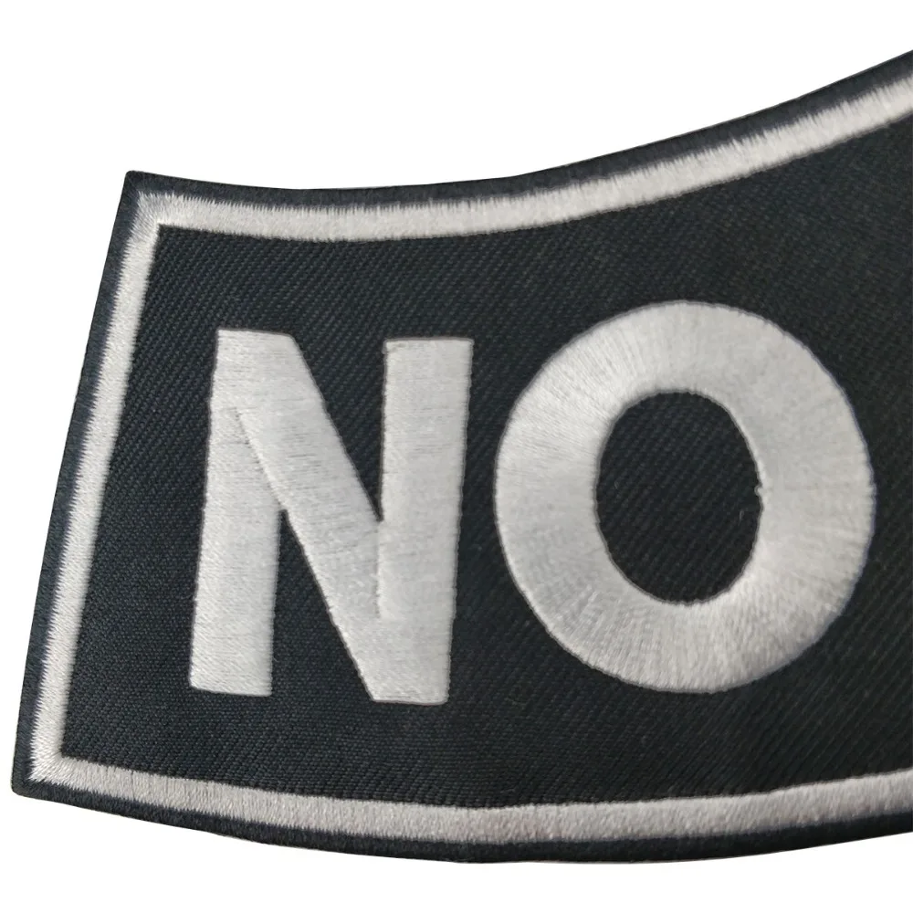 No club embroidery iron on biker patch back of vest jacket applique custom design clothing stickers free shipping (2)