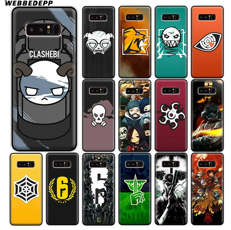 

WEBBEDEPP Rainbow Six Siege 6 Soft Silicone Case for Samsung Galaxy A9 A8 A7 A6 Plus 2018 A5 A3 2017 2016 Note 9 8