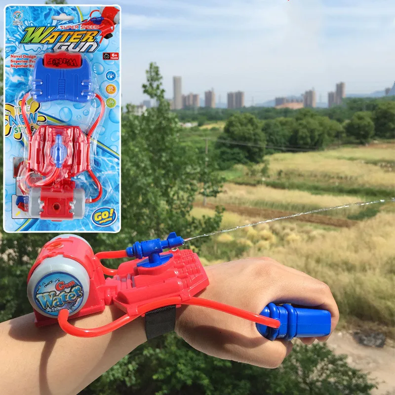 1 шт. детский водяной пистолет на запястье летние игрушки для игры в воду Пляжная