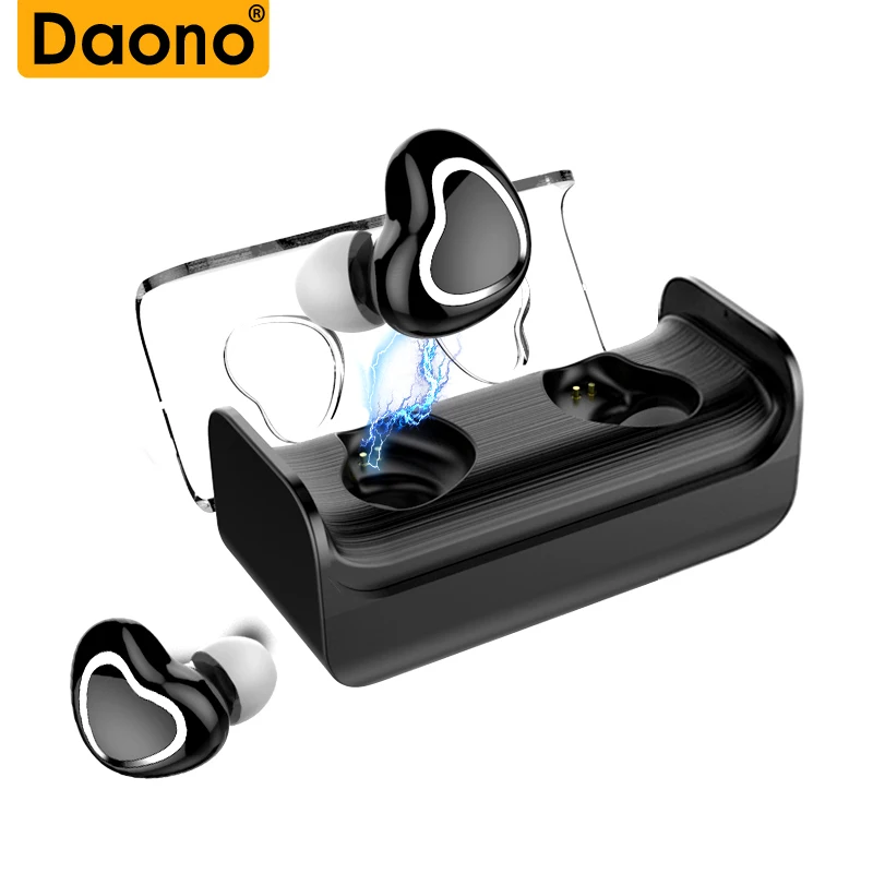 

DAONO TWS Bluetooth Earphones True Wireless Earbuds Mini Stereo Music Headsets Hands-free With Mic Charging Box for Phones