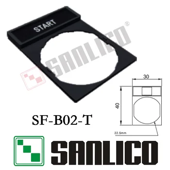 

22mm mounting push button switch panel label frame operation indication label frame SF-BO2-T for SB5 (XB5) switch