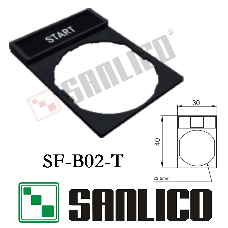 

push button switch operation indication label 22mm switch label SF-BO2-T