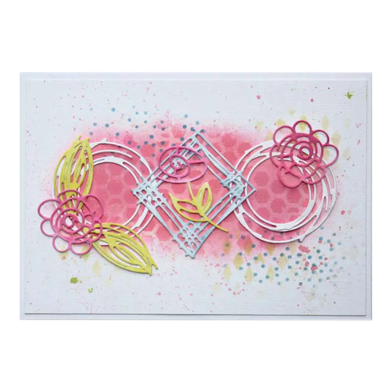 

YaMinSanNiO Circle and Square Dies Decor Metal Cutting Craft Die Cut New 2019 Scrapbooking Card Making Embossing DIY