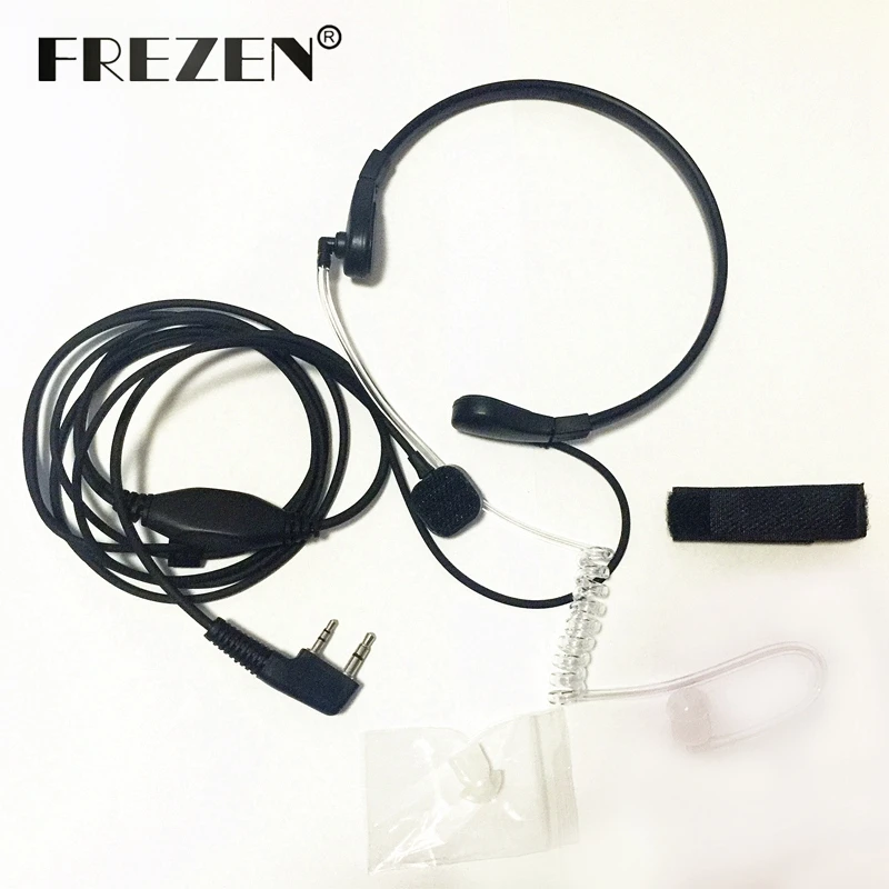 

Throat Microphone Mic PTT Laryngofon Air Tube Headset Earpiece For Baofeng Walkie Talkie CB Radio UV-5R UV B5 GT-3TP UV-5X