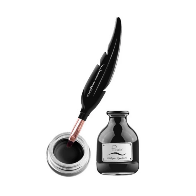 

Feather ink Eyeliner Waterproof Eyeliner Beauty Cosmetics Long-lasting Eyeliner Pencil with Feather Brush