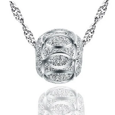 Мода передачи удачи Бусины кулон Цепочки и ожерелья для Для женщин 925 серебро Цепочки и ожерелья подарок ювелирных изделий zn078