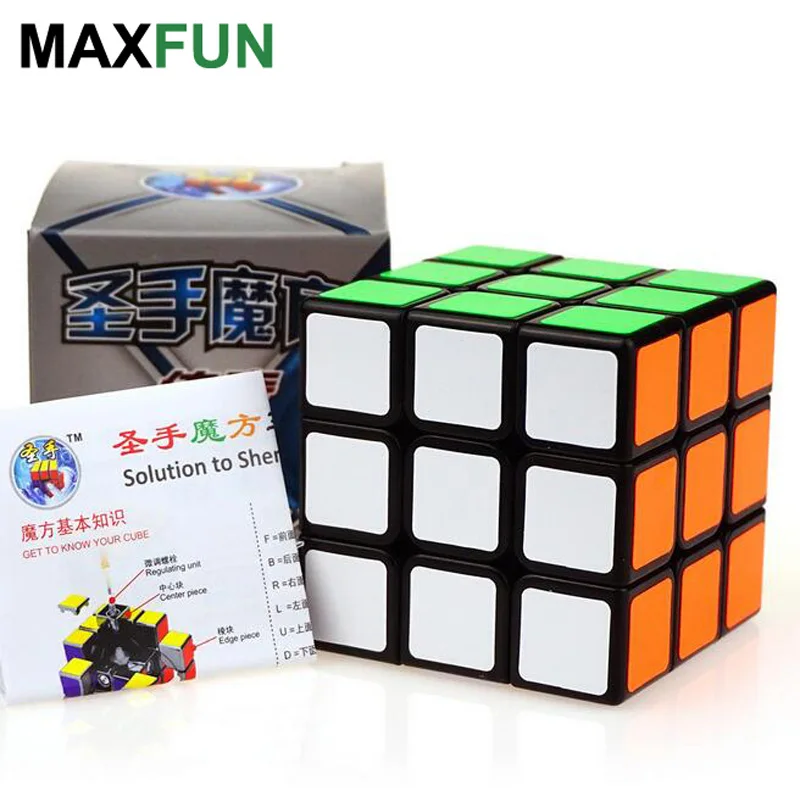 10 Шт. Классические Игрушки Cube3x3x3 Наклейки ИЗ ПВХ Блок Головоломки Magic Speed Cube