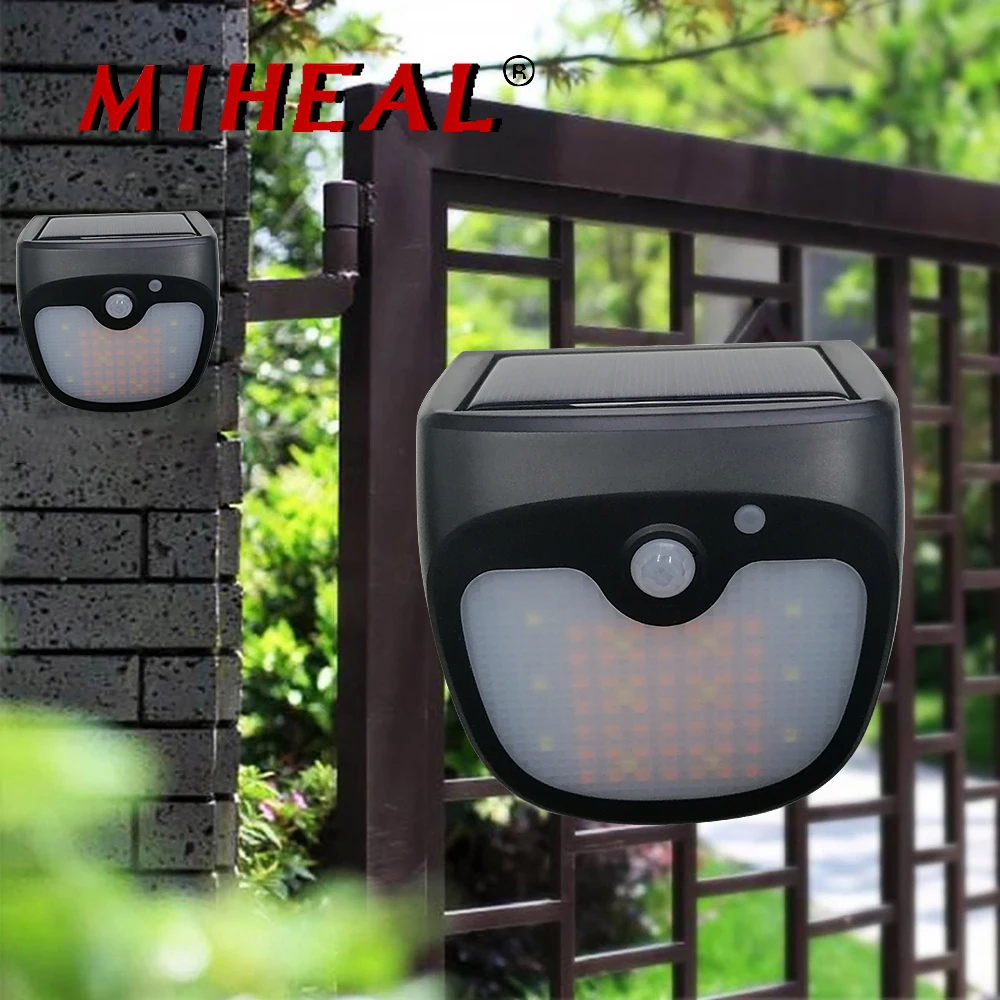 

61/12Leds LED Wall Lamp PIR Motion Sensor Solar Light Outdoor IP65 Waterproof Energy Saving Street Garden Yard Security Lamp