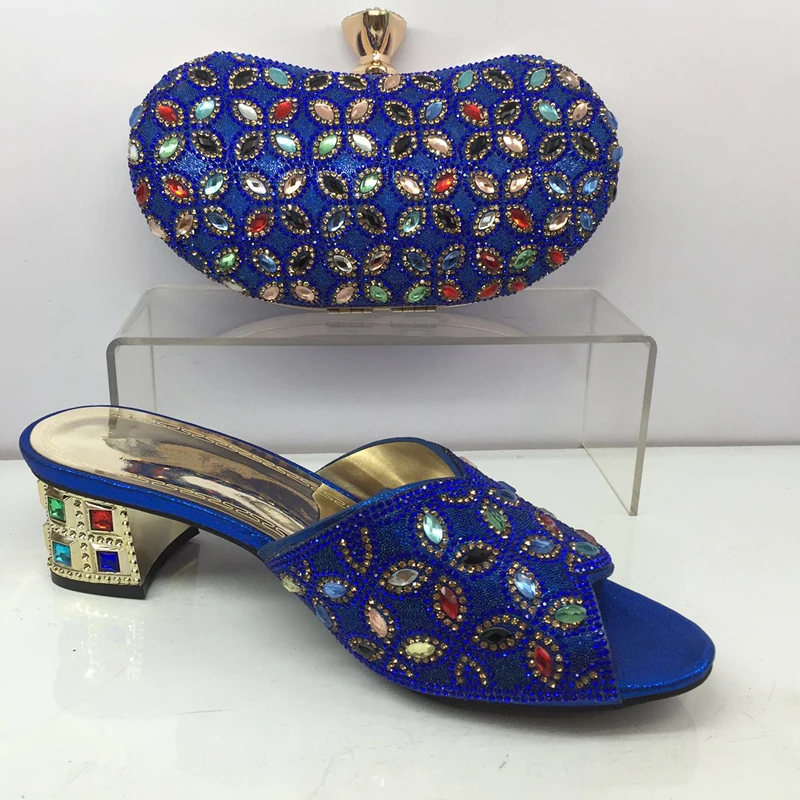 Boda oro Oro Llegada Italianas Conjuntos Zapatos Con Mujeres Y Conjunto Rhinestone plata Decorado De Bolsa Nueva púrpura Color Negro Señoras Nigeriano azul rojo fHxwZqqp