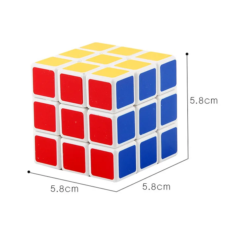 Профессиональный Кубик Рубика 3x3x3 5,7 см скорость для кубика антистресс Cubo Magico наклейка для детей и взрослых Развивающие игрушки детские подарки