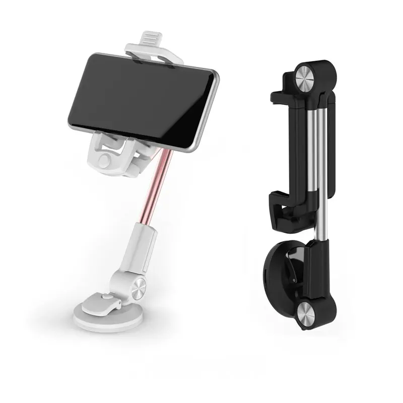 Smartphone Holder, Black and Long handle Phone stand, Adjustable Grips