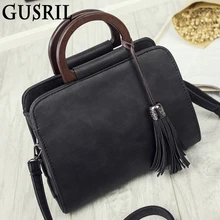 Koreanische Version der Kurze Quaste Handtasche Mode frauen Handtasche Pu-leder Umhängetasche Umhängetasche Mode Süße Tasche