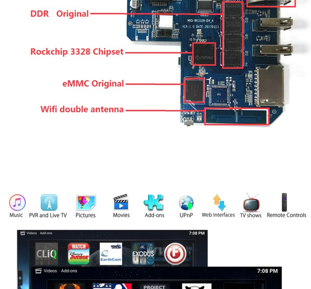 Android tv Box MX10 Smart tv Box 4 Гб DDR3 32 ГБ/64 Гб Rockchip RK3328 четырехъядерный 64-разрядный медиаплеер 4K 2,4 ГГц wifi USB 3,0