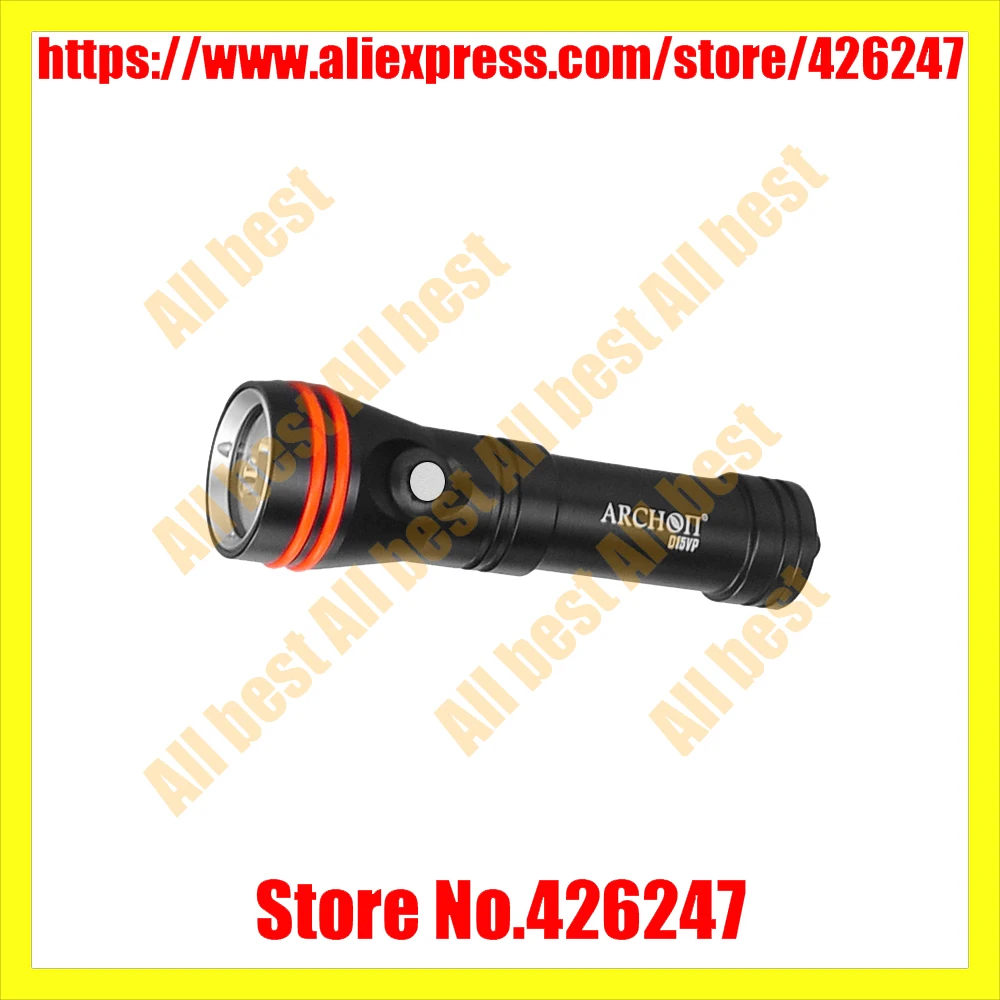 

ARCHON D15VP Diving Video Spot Light White/Red 3pcs CREE LED Max 1300 lumens 110 / 30 degree 100M underwater dive flashlight