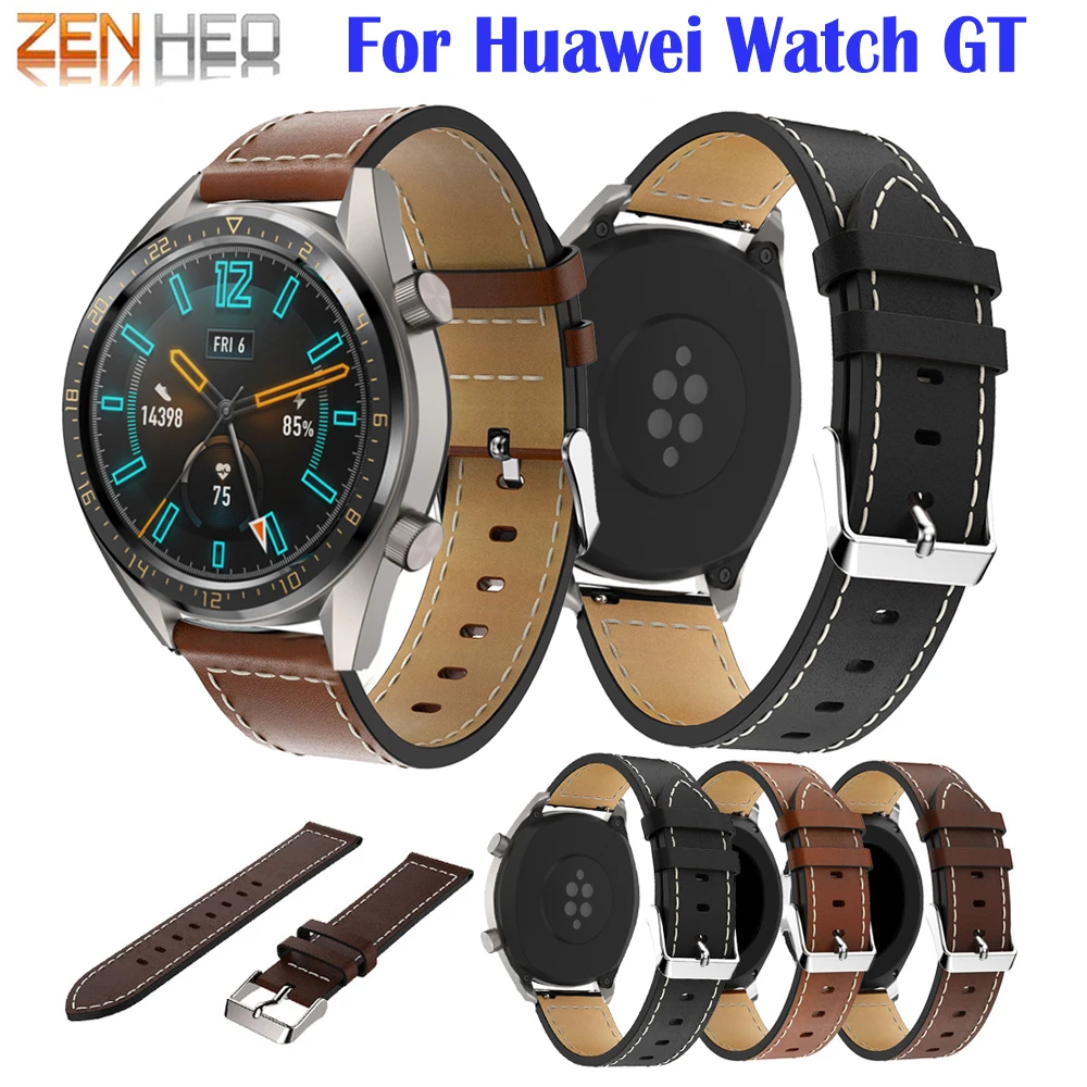 Ремешок для часов Huawei Watch GT Band силиконовый браслет из натуральной кожи Honor Magic stratos