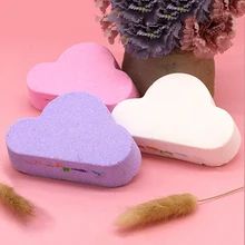 Естественный уход за кожей облака Радуга соль Ванна Отшелушивающий Мягкий увлажняющий пузырьковый шарики для ванны мяч не вредит