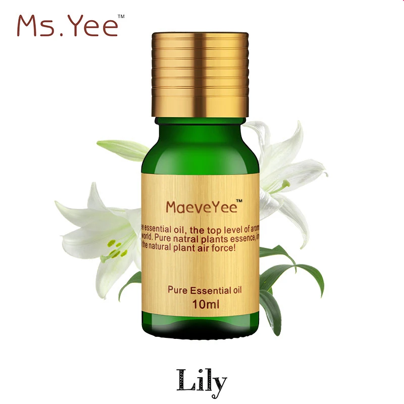 

Aroma Fragrance Lily Essential Oil for Spa Diffuser Burner 100% Pure Natural New Living Lily Oils for Body & Face Skin Care 10Ml