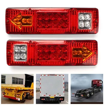 

TAIHONGYU 2PCS 12V 19 LED Brake Turn Signal Running Tail Light for Trailer RV ATV SWTG Truck