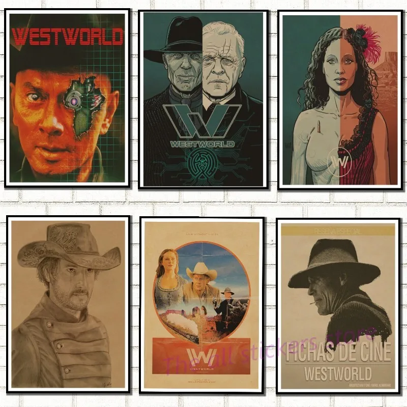 Hbo Westworld Плакаты. ретро плакат крафт-бумага Бумага ручной стержень для кафе