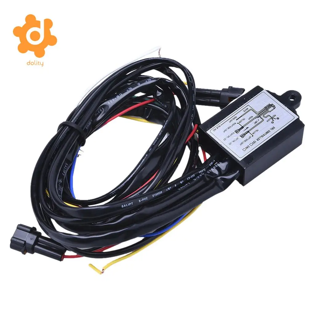 12V Car DRL Daytime Running Light Dimmer Module Controller Harness