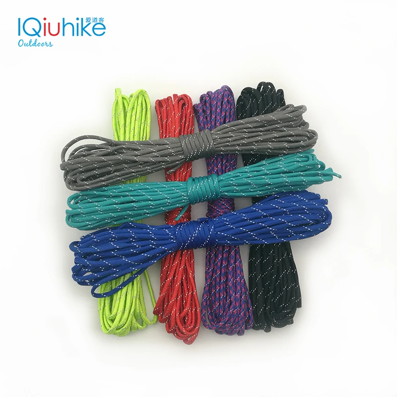 

Reflective Paracord 550lb 7 Strand 100FT 100 feet/31 Meter Survival 7strand PARACHUTE Paracord 550 Paracord Parachute