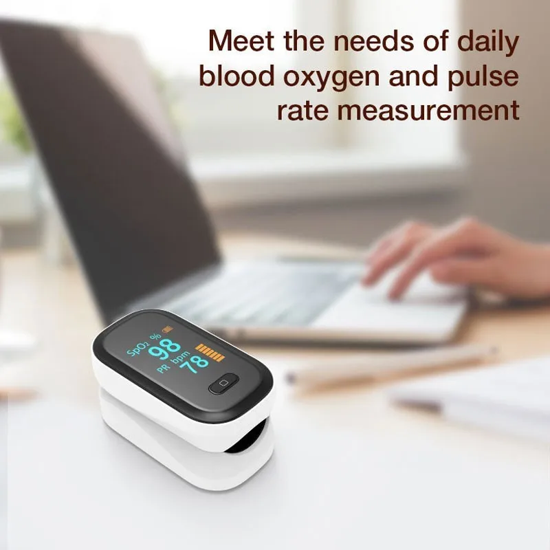 JianYouCare Portable OLED Finger Pulse Oximeter for Oxygen Saturation Monitoring