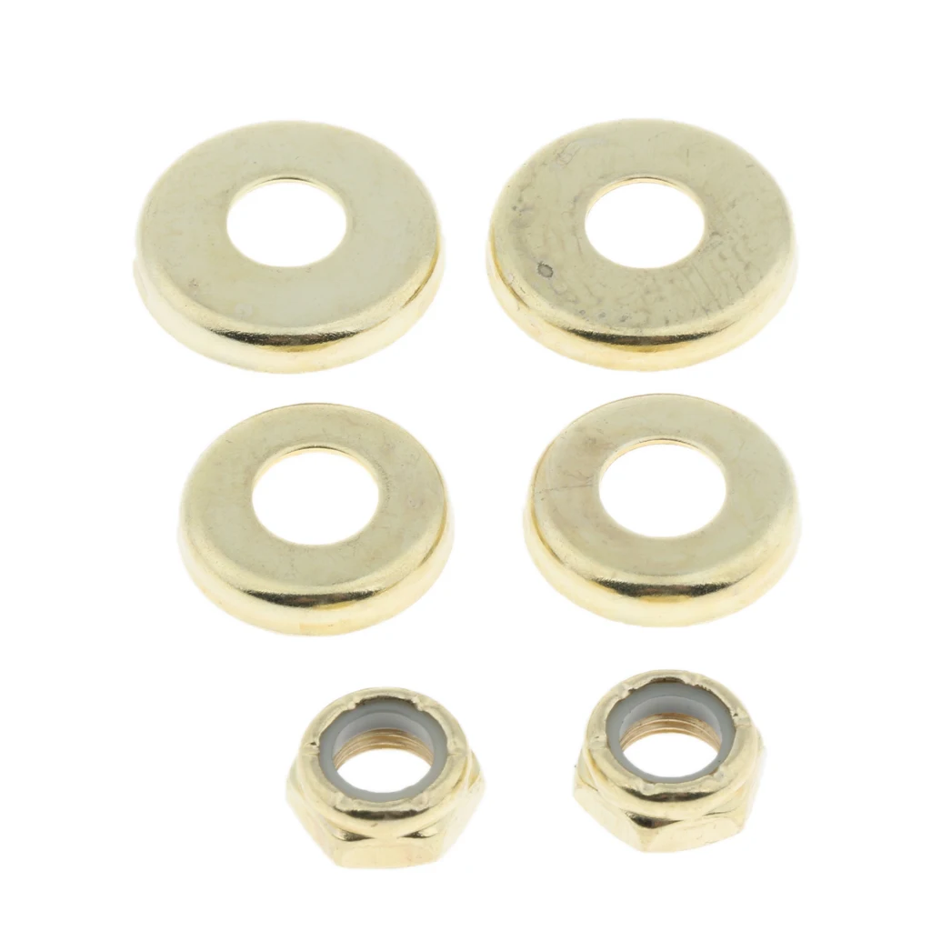 4pcs Replacement Longboard / Skateboard Bushings Washers Cup Cushion Shock Proof With 2pcs Nuts Truck Bushings Washers