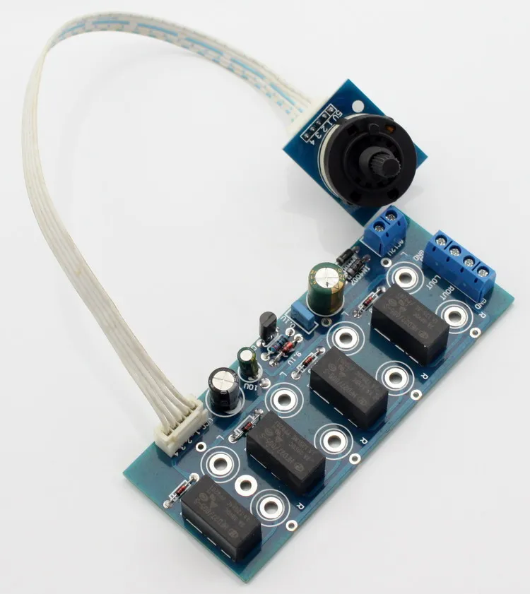 Assembled 4 way input switch board AC12V