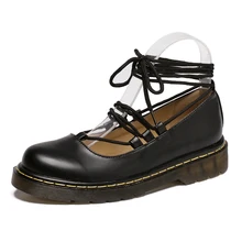 British Style Carved Vintage Oxford Shoes Women Lace-Up Flats Fashion Rubber Soles For Moccasins Women Shoes Casual Women Flats