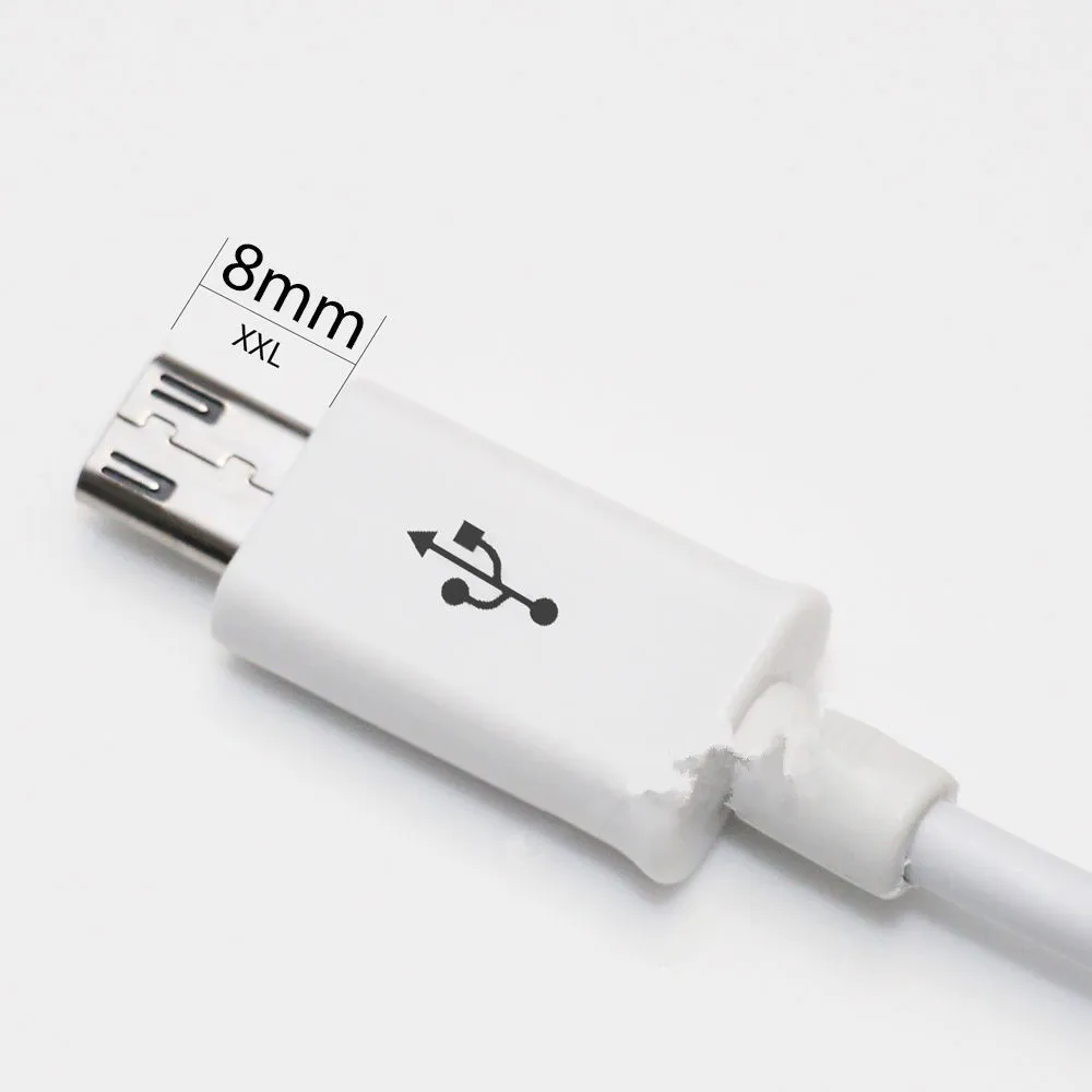 9 мм длинный наконечник Micro USB глубокий разъем 1 м кабель+ 5V2A зарядное устройство для HOMTOM ZOJI Z8 Z7 Nomu S10 Pro S20 S30 мини Guophone V19