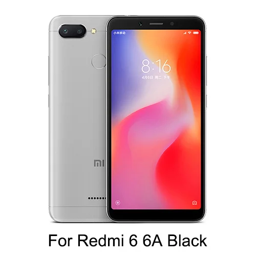 6D полное покрытие экрана Закаленное стекло пленка для Xiao mi 8 mi 8 SE телефон POCOPHONE F1 для Xiao mi A2 Lite красный mi note 6Pro mi X3 mi x2 - Цвет: For Redmi 6 6A Black