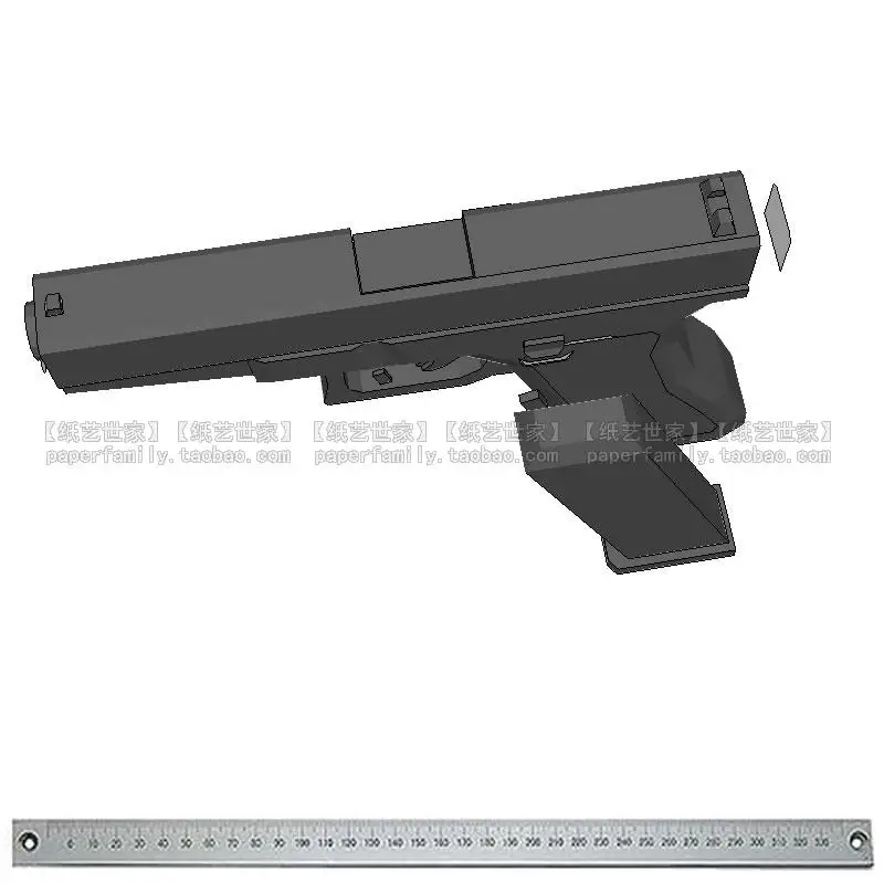 3D бумажная модель 18 2 см в сборе Glock 19 игрушечный пистолет ручной работы обучающие