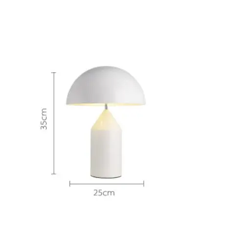Постмодерн минималистский Свет Спальня Кабинет Настольная лампа Скандинавская индивидуальность креативный стол гриб лампы - Цвет абажура: White-Small