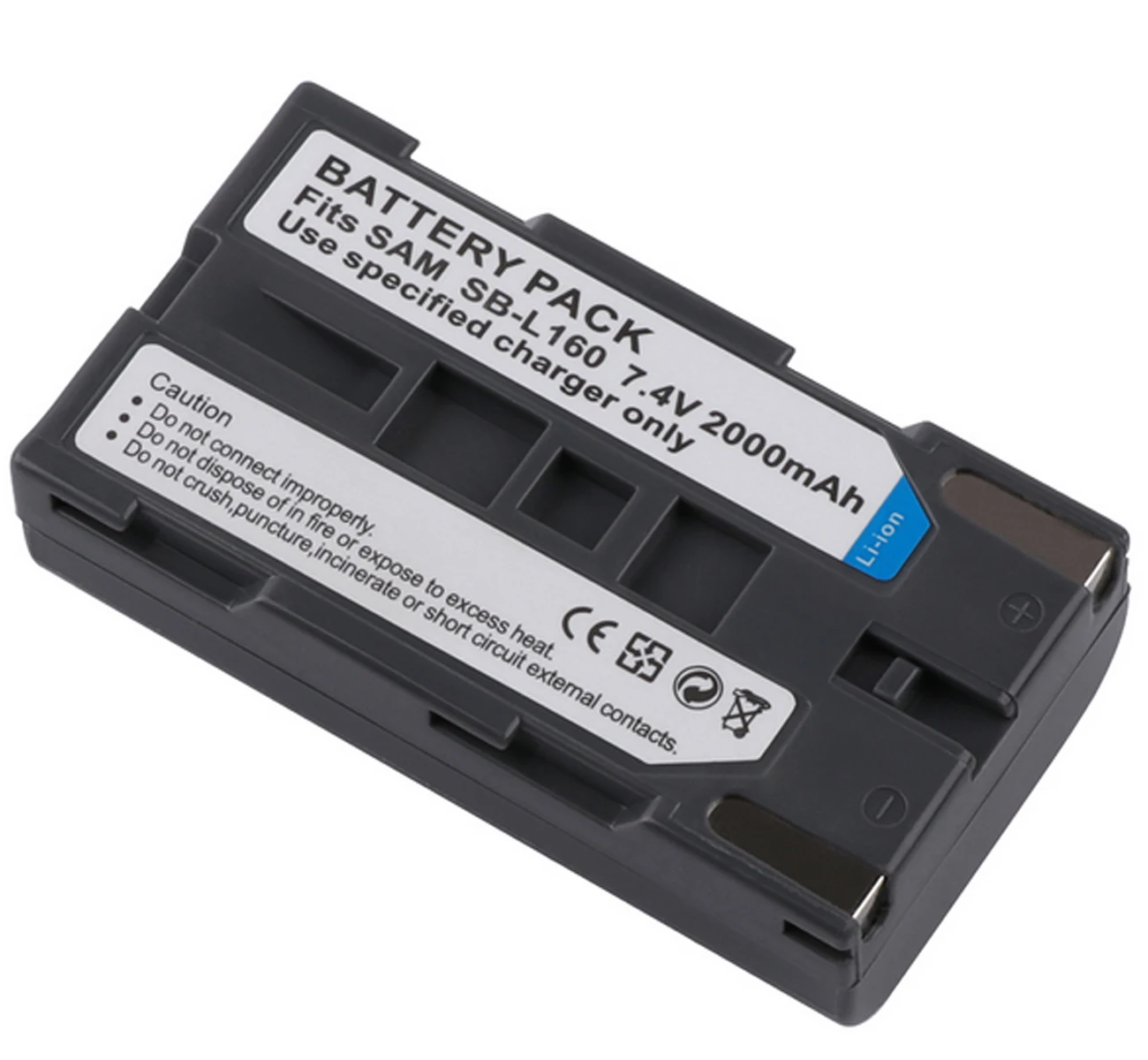 

Rechargeable Lithium-ion Battery Pack for Samsung SB-L110A, SBL110A, SB-L160, SBL160, SB-L320, SBL320 2000mAh