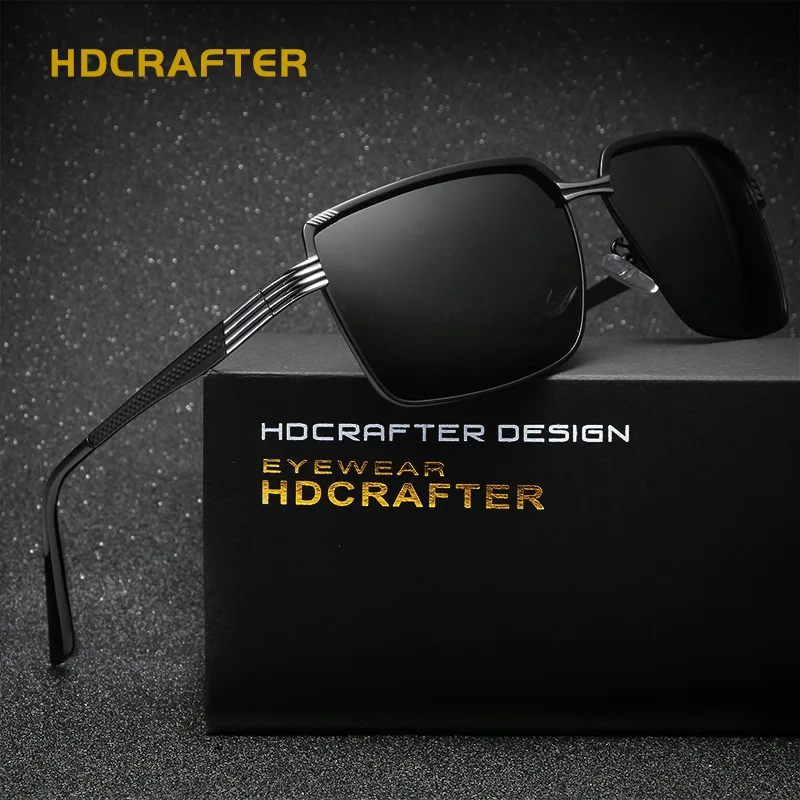 HDCRAFTER брендовые Дизайнерские мужские солнцезащитные очки поляризационные
