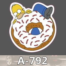 A-792 Donut Wasserdichte Kühle DIY Aufkleber Für Laptop Gepäck Skateboard Kühlschrank Auto Graffiti Cartoon Aufkleber