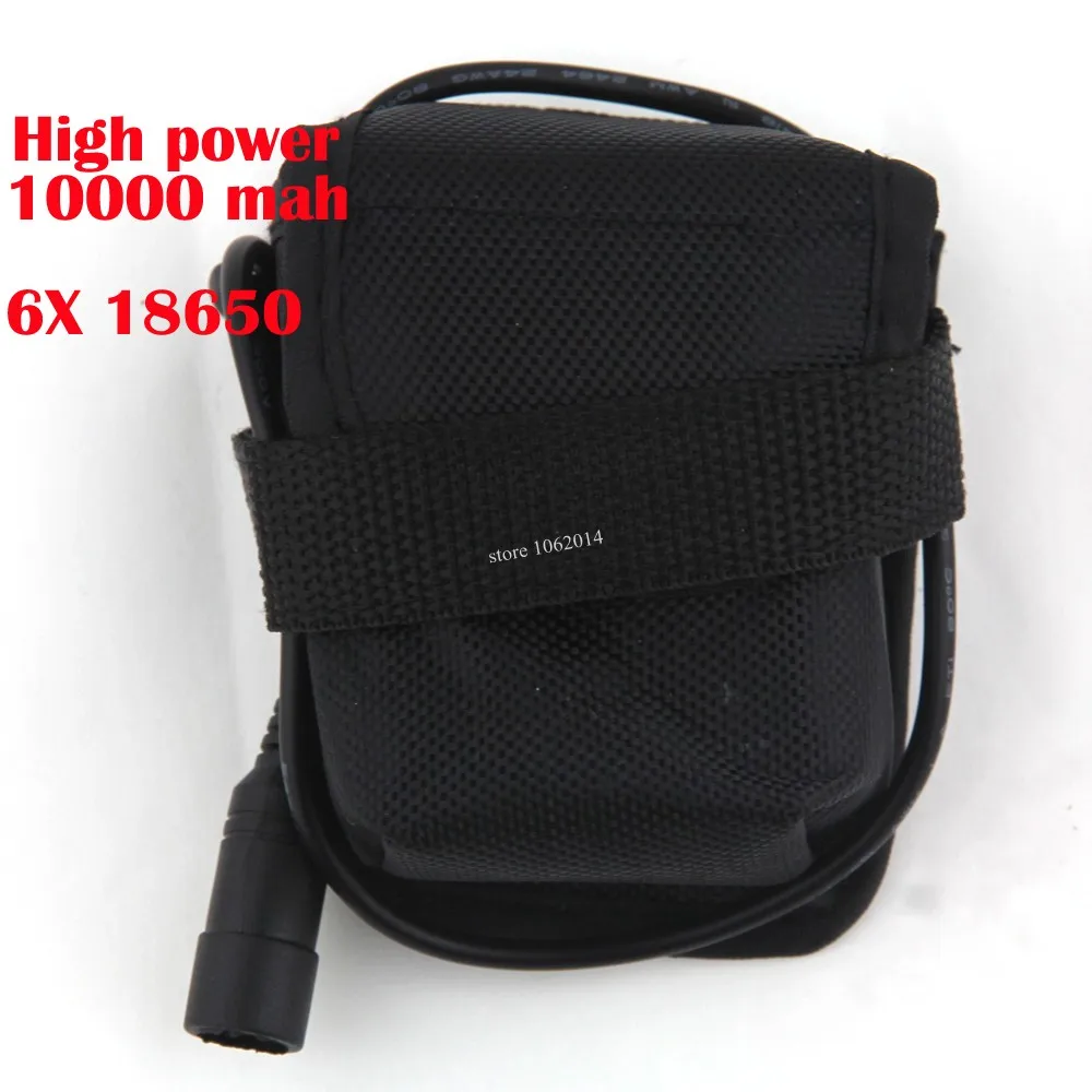 

6x18650 10000mAh Rechargeable Li-ion Battery Pack For Bike Bicycle Led Light Headlamp Pack Bag for 8.4V Headlight Head Lamp