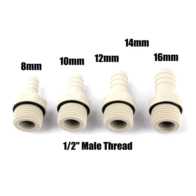 2Db/Tétel 1/2 "3/4" Férfi Szál 8-25 Mm-Es Pom Pagoda Szögesdrótszalag Puha Cső Ízületi Műanyag Tömlő Csatlakozóval - Image 3