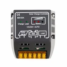High Quality 1PCS 20A 12V/24V Solar Panel Charge Controller Battery Regulator Safe Protection black