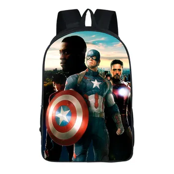 

Captain America Printing Backpack For Teenagers Boys Girls School Bags Travel Bag Children Pikachu Shoulder Backpacks Mochila