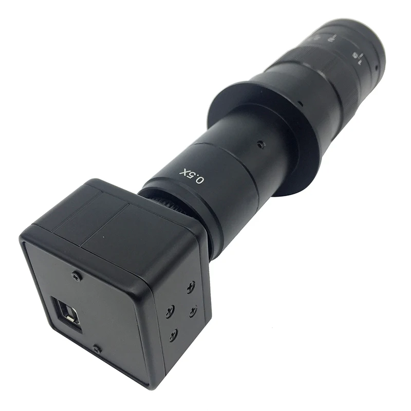 5.0MP промышленный микроскоп камеры HDMI USB выходы с 180X C mount объектив и 0.5X адаптер для