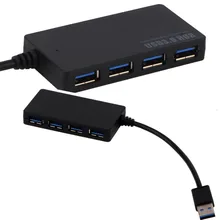 Питание USB 3.0 HUB 4 Порты и разъёмы SuperSpeed компактный концентратор адаптер USB вцв для портативных ПК для ноутбук Mac Desktop оптовая продажа Прямая доставка