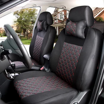 

silk breathable Embroidery Logo Car seat covers customize according to brand model and photos of front seat and rear seat