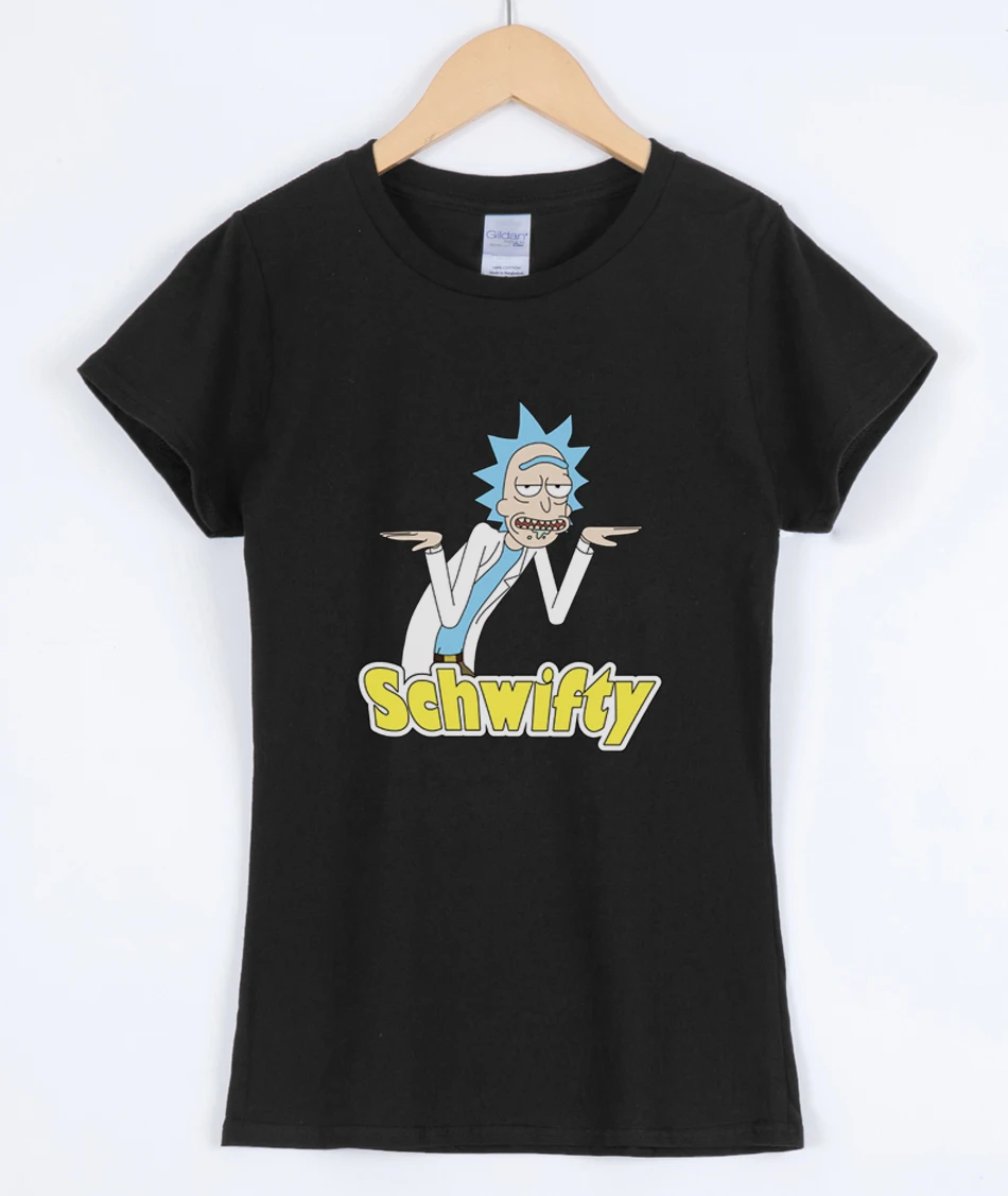 ريك و MORTY أنيمي الأزياء الشارع الشهير T قميص للنساء 2019 الربيع الصيف العلامة التجارية س الرقبة القطن Kawaii التي شيرت أعلى قمزة قمصان
