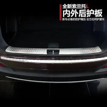 

Stainless Steel Suitable for KIA Sorento 2015 2016 2017 Rear Bumper guard protector footplate Door Sill Plate Scuff