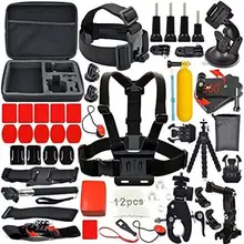 SCK02 Sport Camera Accessories Kit Set for SOOCOO Hero 4 5 SJCAM SJ6 SJ5000X Xiaomi Yi Eken H8 H9 4K Wifi Waterproof Action Cam