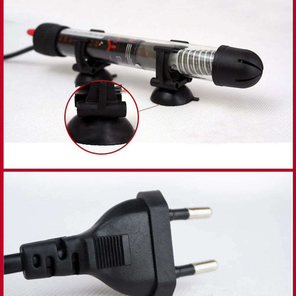 Автоматически подстраиваются под 25/50/100/200/300W погружной нагреватель нагревательный стержень аквариума Стекло аквариума для рыб в аквариуме